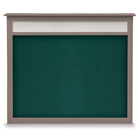 United Visual Products Triple Door Enclosed Indoor Letterboard UV1143H-WHITE-WHITE